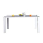 Design Esstisch Lucente weiss High Gloss 160cm Küchentisch weiß Esszimmer Tische Hochglanz Konferenztisch
