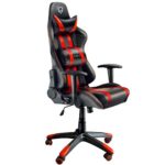 Diablo X-One Bürostuhl Gaming Stuhl mit Armlehnen Wippfunktion Kunstlederbezug belastbar bis 150 kg (Rot/Schwarz)