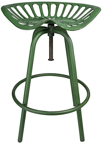 Esschert Design Sitzvorrichtung, Traktorstuhl JD, grün, 50 x 46.5 x 69.7 cm, IH023