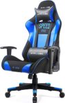 GTPLAYER Gaming Stuhl Racing Stuhl Chefsessel Kunstleder Bürostuhl Höhenverstellbarer Schreibtischstuhl Ergonomisches Design mit Verstellbaren Armlehnen und Wippfunktion