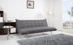 Pedro Schlafsofa / Schlafcouch / Klappcouch Stoff dunkelgrau