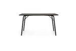 Tenzo Daxx Designer Esstisch, Spanplatte lackiert, Nussbaum/Schwarz, One Size