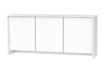 tenzo 5933-001 Profil Designer Sideboard, 80 x 173 x 47 cm, weiß