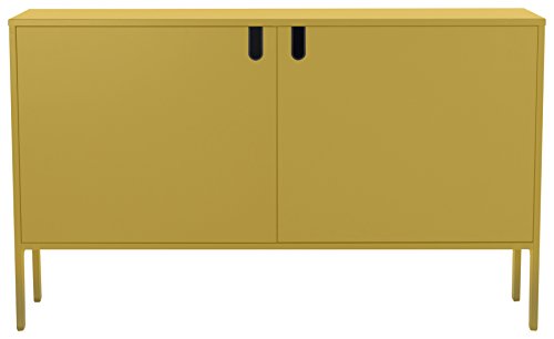 tenzo 8554-029 UNO Designer Schrank 2 Türen-Breit, MDF/Spanplatte, Mustard, 148 x 40 x 89 cm