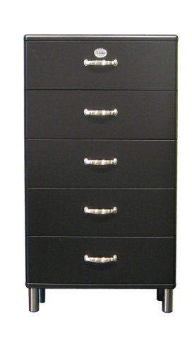 tenzo Kommode Malibu 5115 60 x 111 cm in schwarz Sideboard