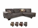 CAVADORE Ecksofa Hussum mit Ottomane links