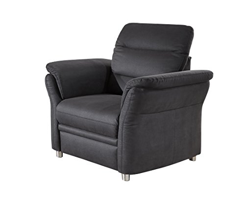 Cavadore Sessel Bontlei/Lounge-Sessel mit Kopfstütze und Federkern
