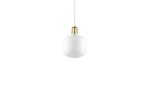 Normann Copenhagen - Amp Brass Hängeleuchte klein - weiß/Messing - Simon Legald - Design - Pendelleuchte - Wohnzimmerleuchte