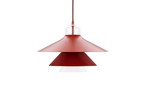 Normann Copenhagen Ikono Hängeleuchte - rot - L - Simon Legald - Design - Deckenleuchte - Pendelleuchte - Wohnzimmerleuchte