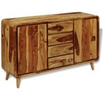 vidaXL Sideboard Highboard Küchenschrank Anrichte Sheesham Holz 140x40x87 cm