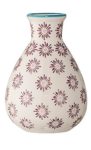 Bloomingville Vase Patrizia 6,5 x 11 cm lila Gemustert