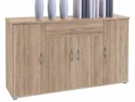 möbelando Sideboard Beistellschrank Anrichte Kommode Highboard Schrank Lissy II