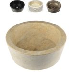 Divero Naturstein Handwaschbecken Marmor Unikat Aufsatzwaschbecken