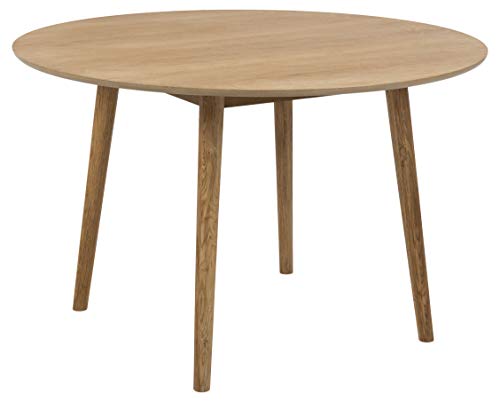 AC Design Furniture Pernille Esstisch Rund, Ø: 120 x 75,5 cm, Eiche, Holz, 1 Stk