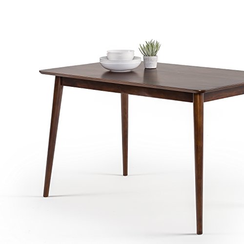 ZINUS Jen 120 cm großer Esstisch aus Holz | Küchentisch aus Massivholz | Einfache Montage, Espressofarbe,