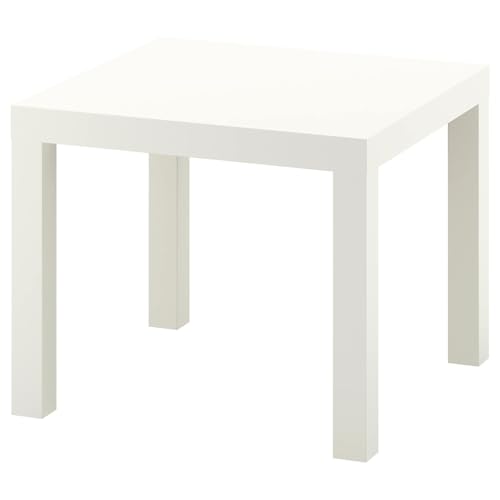 Ikea Lack Beistelltisch weiß, Holz, White, 45 x 55 x 55 cm