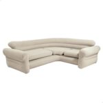 Intex 68575NP – Aufblasbares Ecksofa Beige, Vinyl, Beige, 257 x 203 x 76 cm