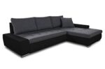Ecksofa mit Schlaffunktion Faris - Couch mit Bettkasten, Big Sofa, Sofagarnitur, Couchgarniitur, Polsterecke, Bett (Schwarz + Graphit (Madryt 1100 + Inari 94), Ecksofa Rechts) Ecksofa mit Schlaffunktion Faris - Couch mit Bettkasten, Big Sofa, Sofagarnitur, Couchgarniitur, Polsterecke, Bett (Schwarz + Graphit (Madryt 1100 + Inari 94), Ecksofa Rechts)