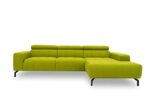 DOMO. collection Ecksofa Cunelli, Sofa in L-Form mit Rückenfunktion, Polsterecke mit Relaxfunktion, Relax Couch, Eckcouch 292 x 175 x 79 cm (BxTxH), grün