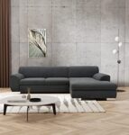DOMO. collection Ecksofa Nika, Sofa mit Schlaffunktion in L-Form, Eckgarnitur, moderne Polsterecke, Eckcouch, Schlafsofa, 277 x 156 x 78 cm (BxTxH), grau