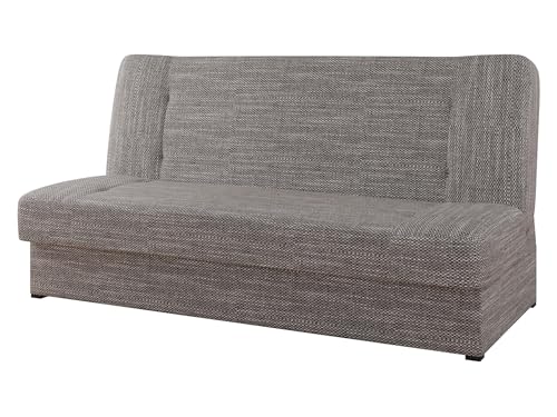 Schlafsofa mit Bettkasten Hortens, Sofa mit Schlaffunktion, Polstersofa, Bettsofa, Couch, Bettfunktion, Couchgarnitur, Dauerschläfer-Sofa (Lawa 05)